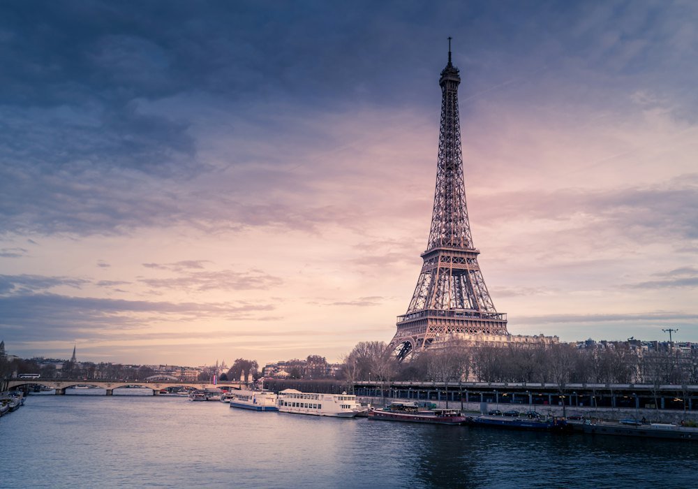 Eiffel Tower over the Seine